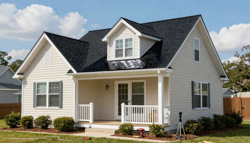 Roofing professional completing a residential roof repair in Phoenix, AZ