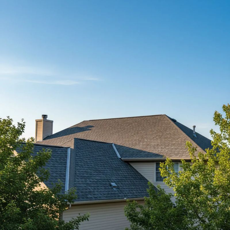 Storm damage being assessed on a residential roof in Phoenix, AZ